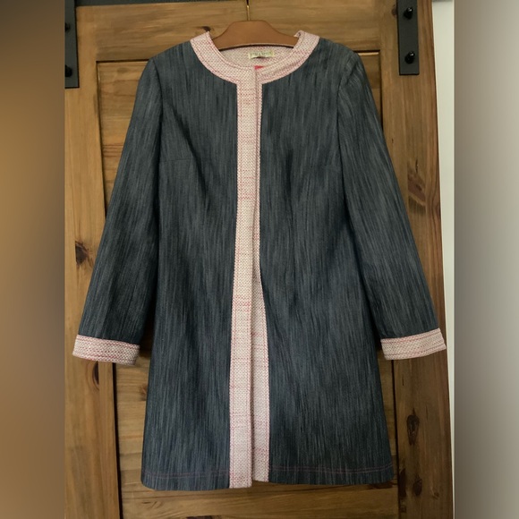 Della Spiga long blazer , original blazer , flower print , size 8 - Picture 2 of 12